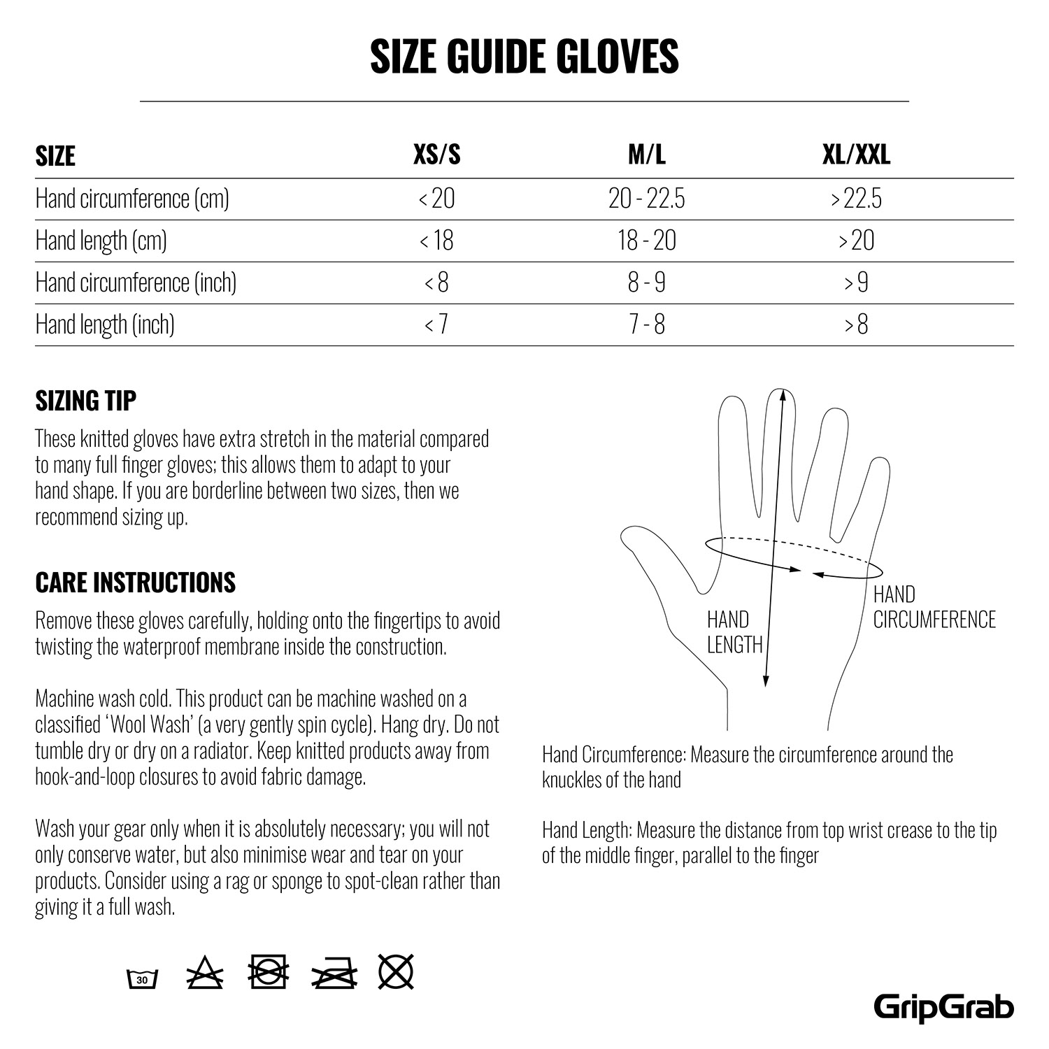 Beklædning - Cykelhandsker - GripGrab Vandtæt Strikket Termohandske - Gul