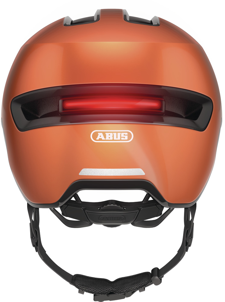 Beklædning - Cykelhjelme - Abus Hud-Y m. LED lys - Orange