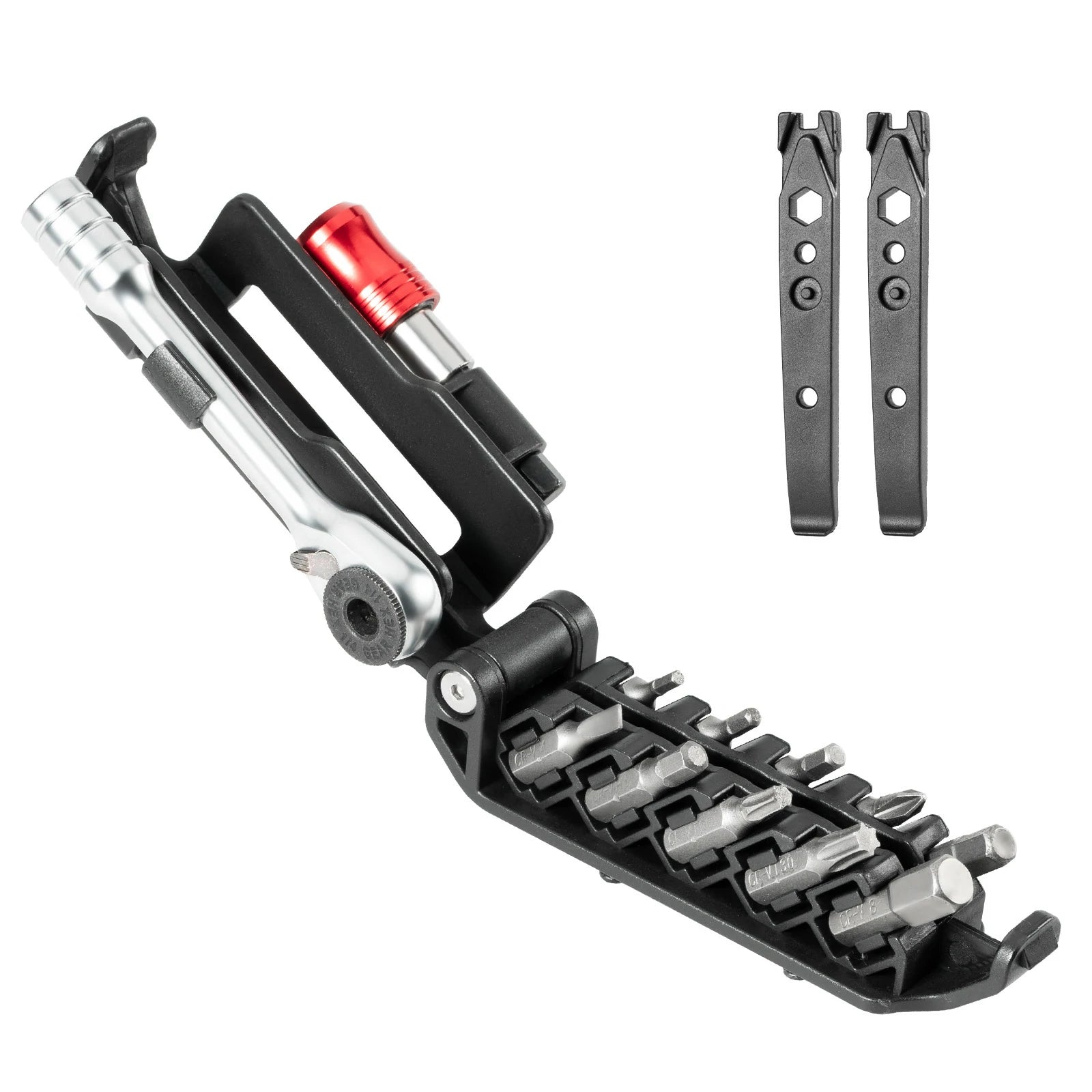 Tilbehør - Værktøj - RockBros Multitool 10-i-1 m. Dækjern