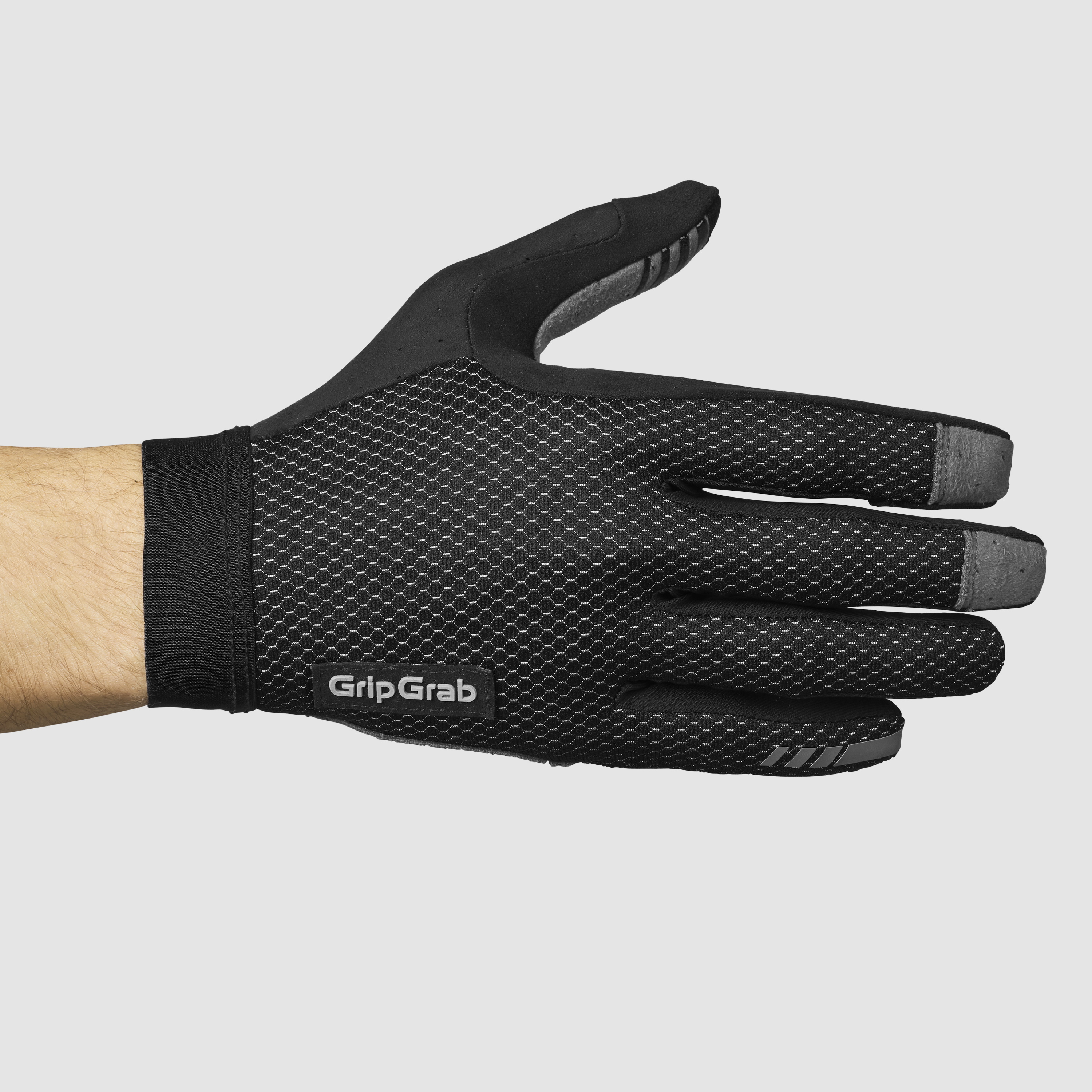 Beklædning - Cykelhandsker - GripGrab Vertical 2 InsideGrip™ Langfingret Sommerhandsker - Black