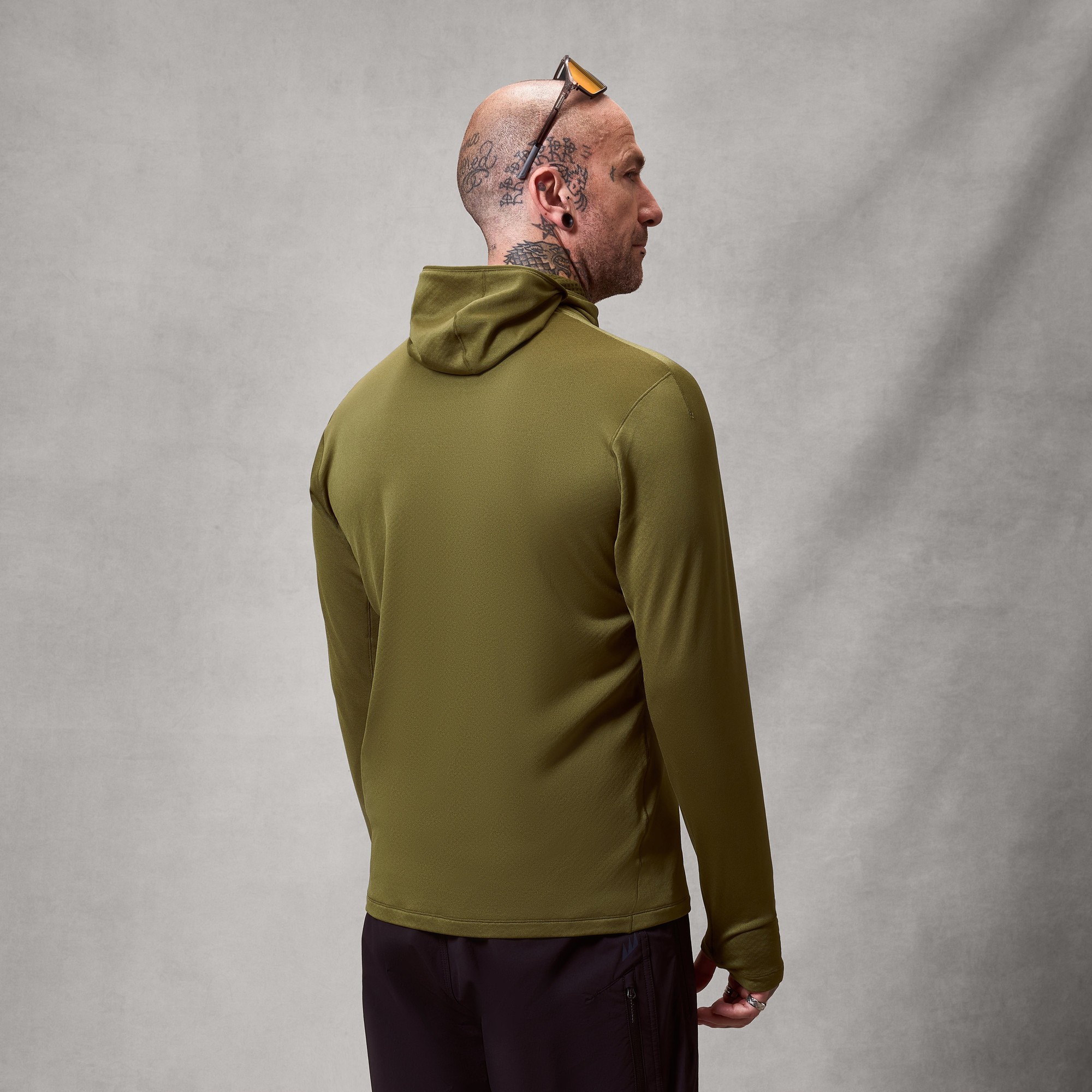 Beklædning - Cykeltrøjer - Endura AllTrack Rout Scuba Hoodie Fleece - Moss Green