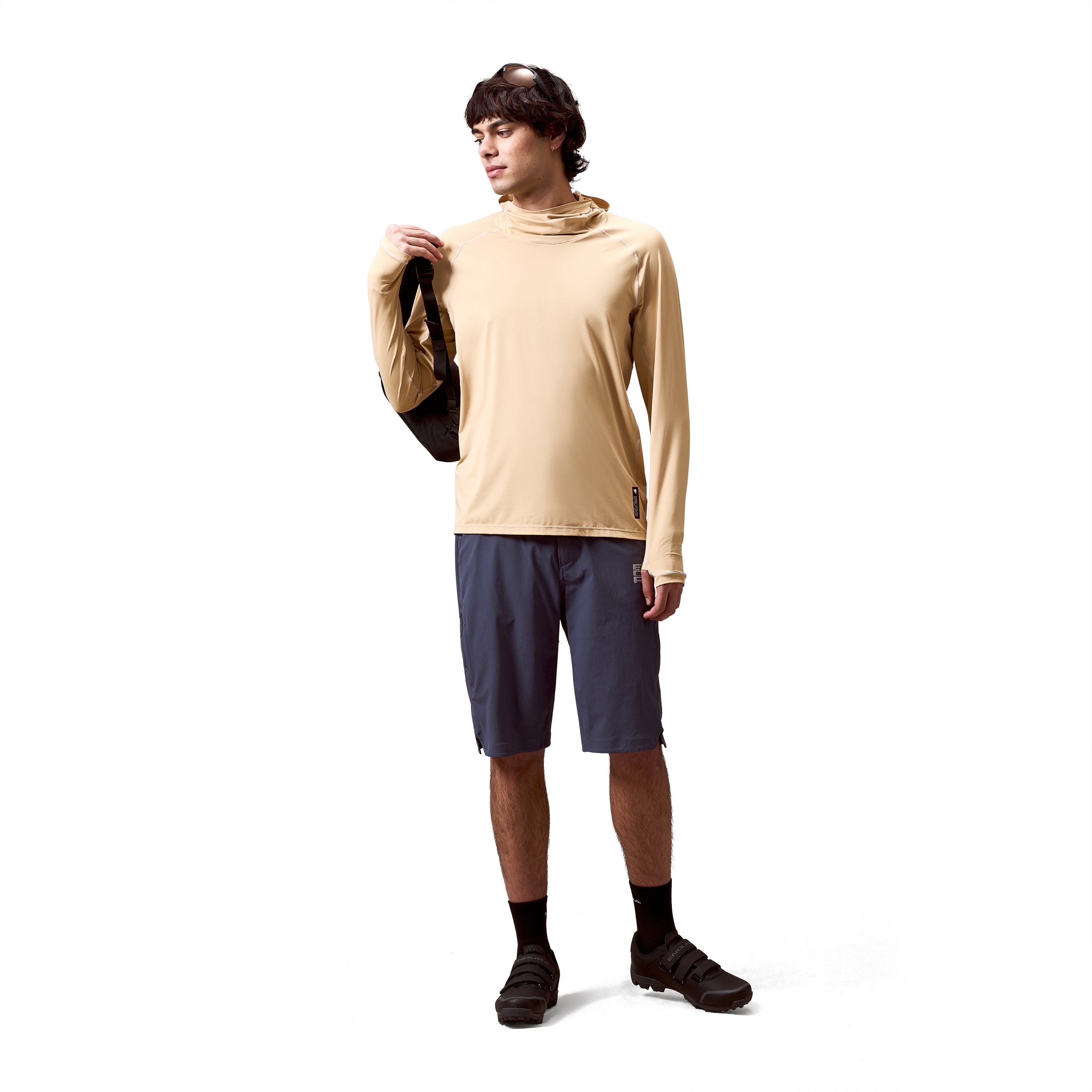 Beklædning - Cykeltrøjer - Endura AllTrack Roam Scuba Hoodie - Sand