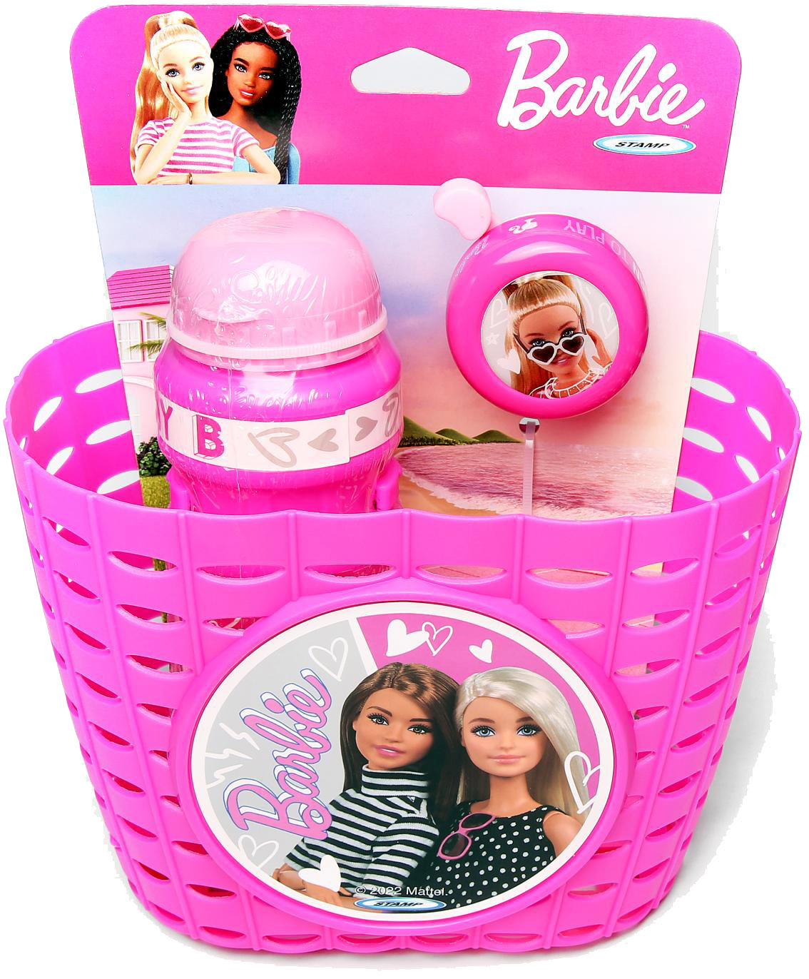 Barbie Kombipakke Kurv, Flaske og Klokke - Lyserød