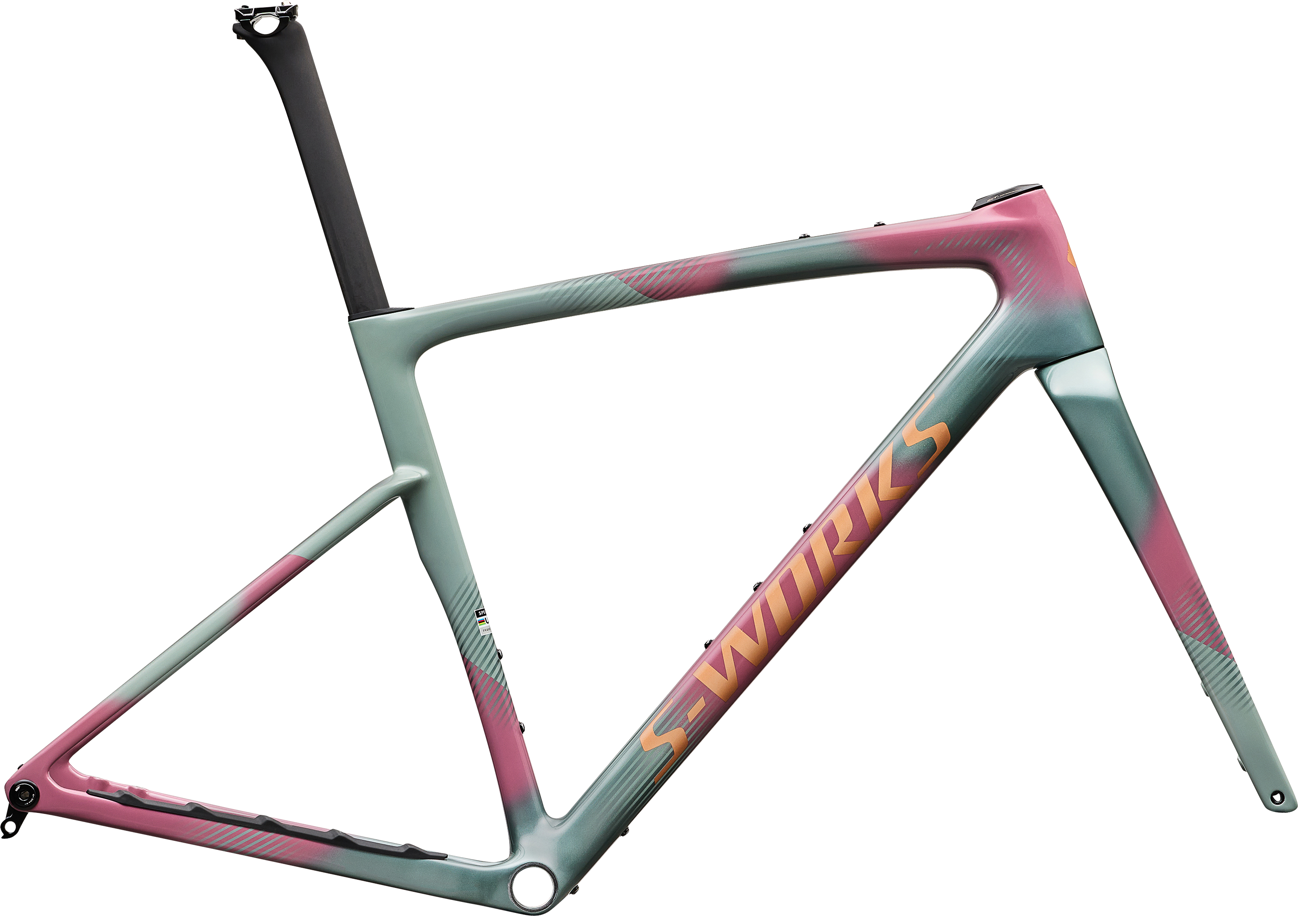 Specialized S-Works Crux 5 Frameset FACT 12r Carbon 2027 - Agave Grey/Photon Tint over Silver Dust