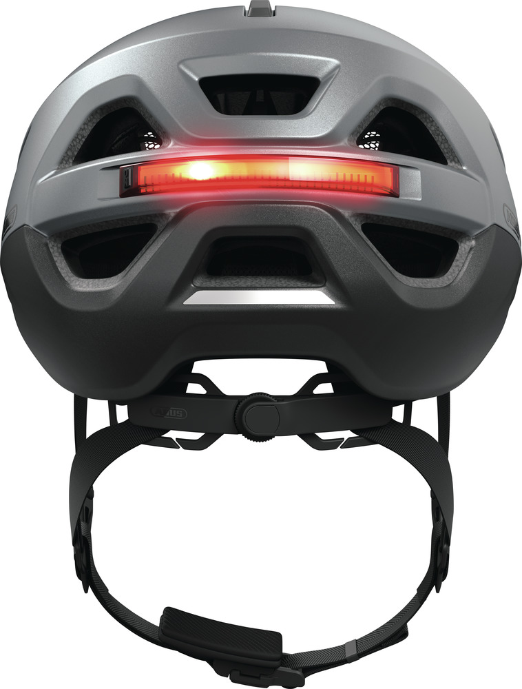 Beklædning - Cykelhjelme - Abus Hjelm Urban-I 4.0 ACE m. LED - Graphite Silver