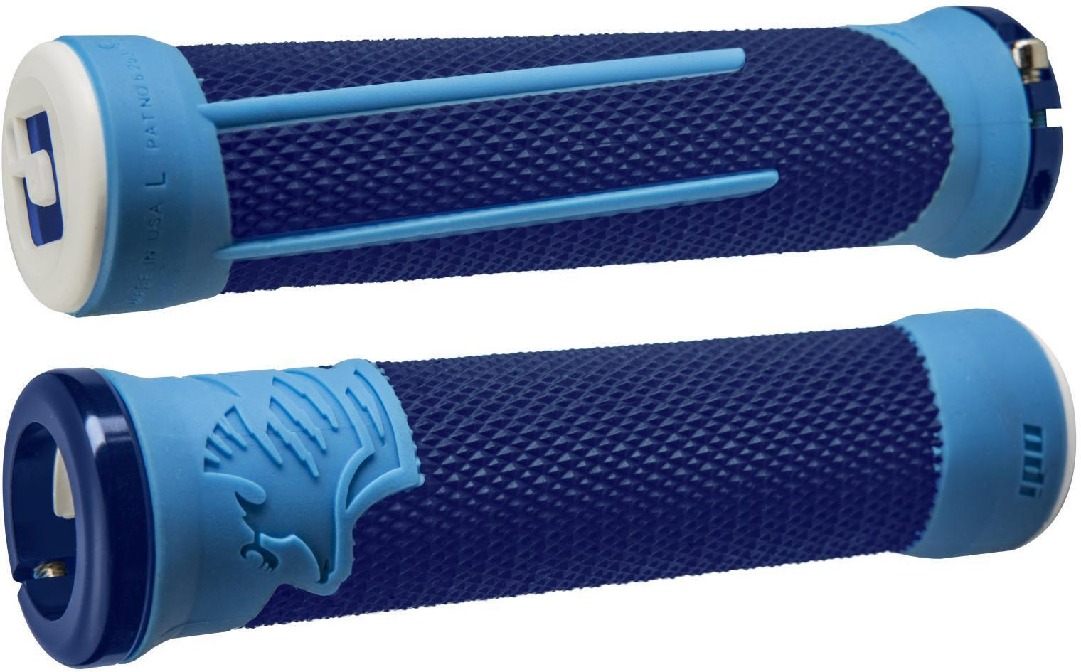 Tilbehør - Cykelhåndtag - ODI AG2 Signature Lock-On 2.1 MTB Greb 135mm - Black-Blue