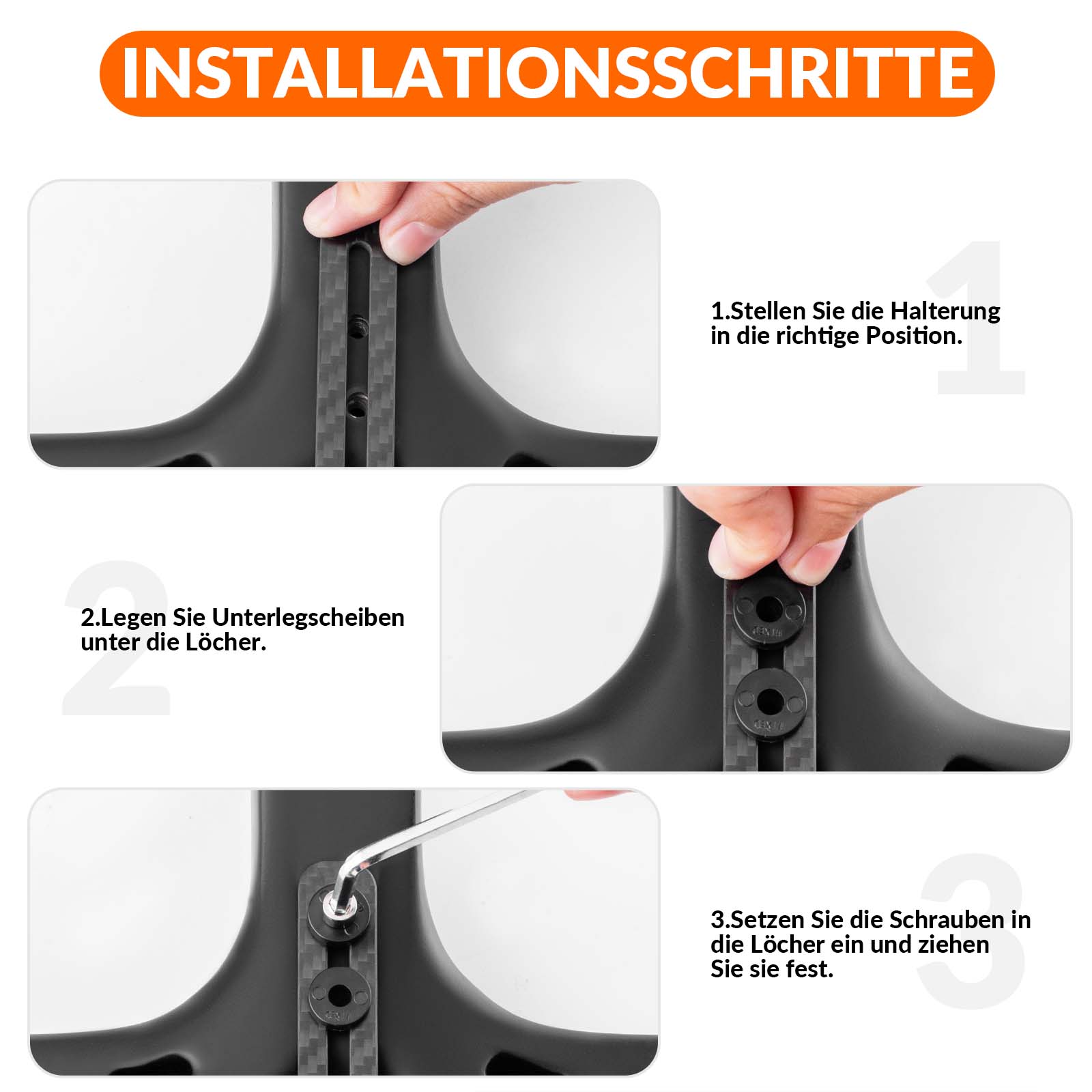 Tilbehør - Cykelcomputer & GPS - RockBros Cykelcomputerholder Carbon - Type B