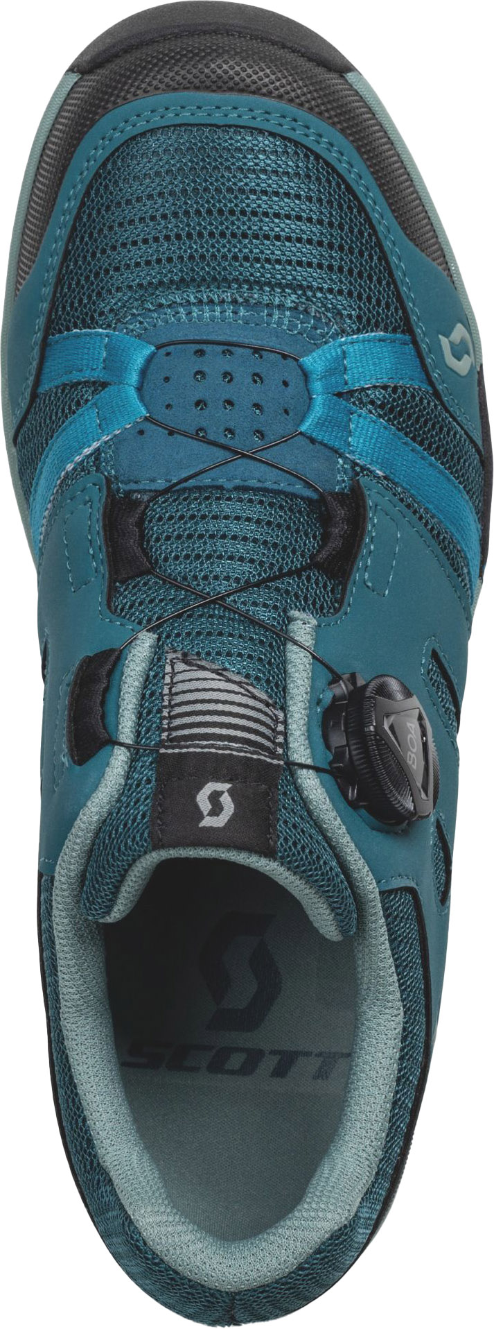 Beklædning - Cykelsko - Scott Sport Crus-r Flat Boa Dame Cykelsko - Petrol Blue/Mint Green