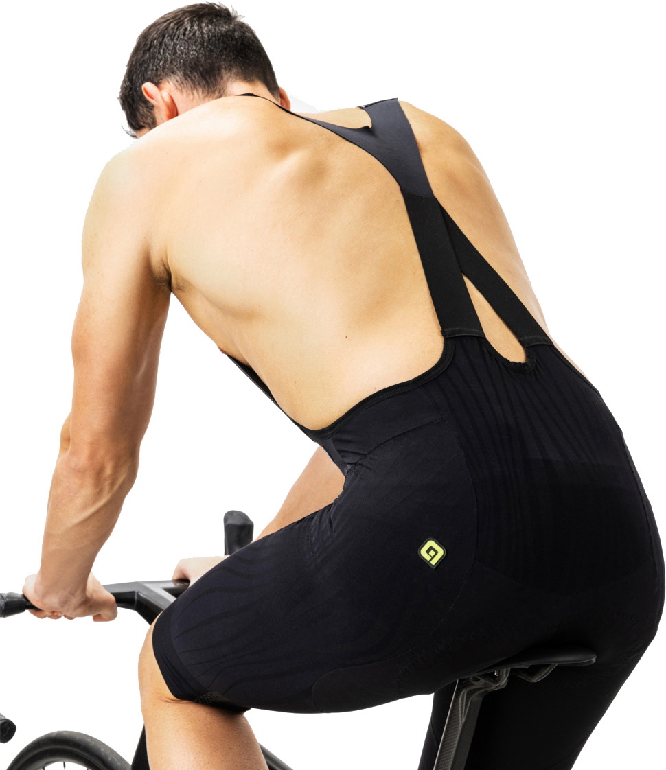 Beklædning - Cykelbukser - Alé Bibshorts R-EV1 Man Watt 3.6 - Sort