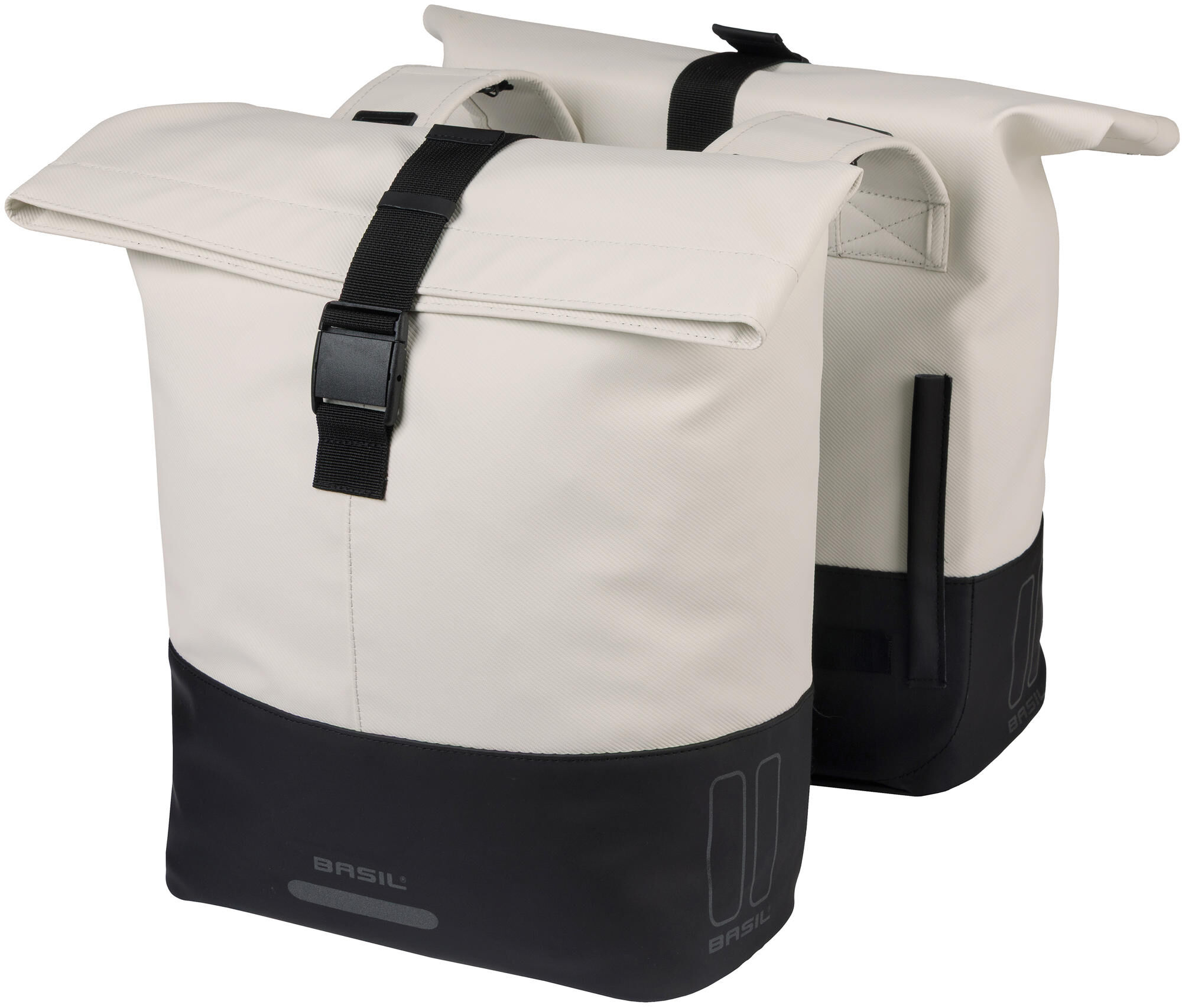 BASIL Cove Dobbelt Taske - Sort / Cremefarvet