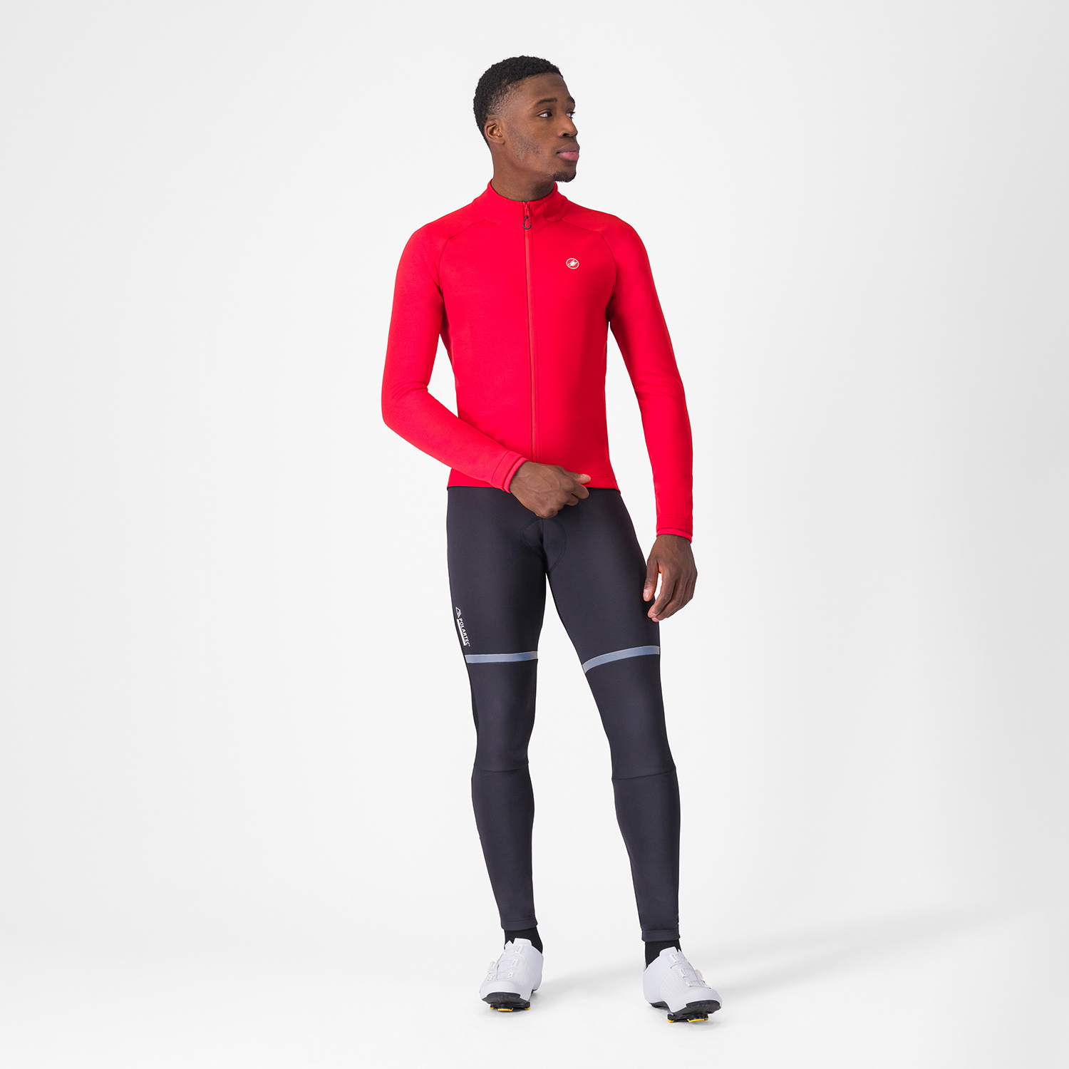 Beklædning - Cykelbukser - Castelli POLARE 4 BIBTIGHT - Black