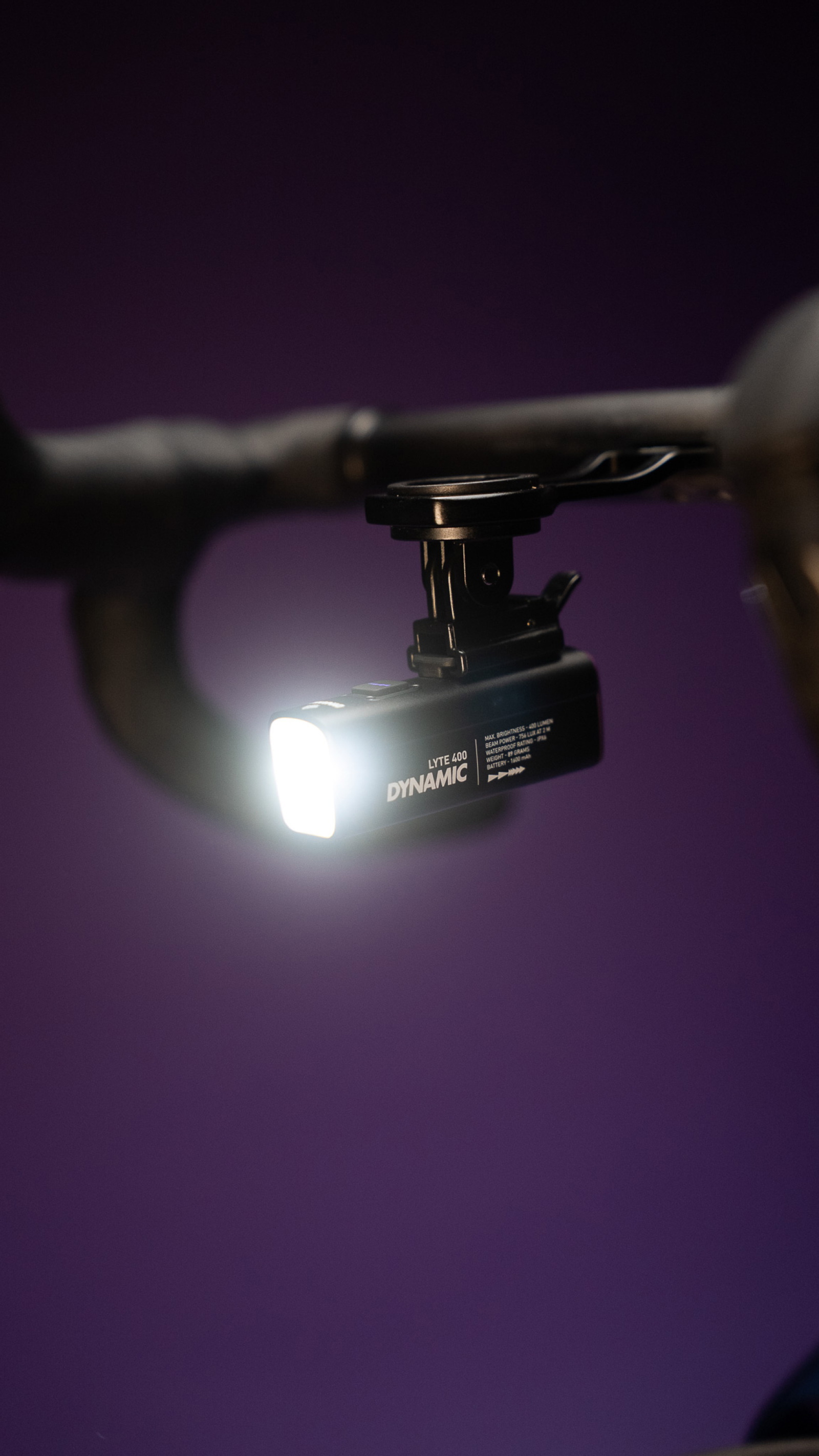 Tilbehør - Cykellygter - Dynamic Lyte 400 Forlygte 400 lumen