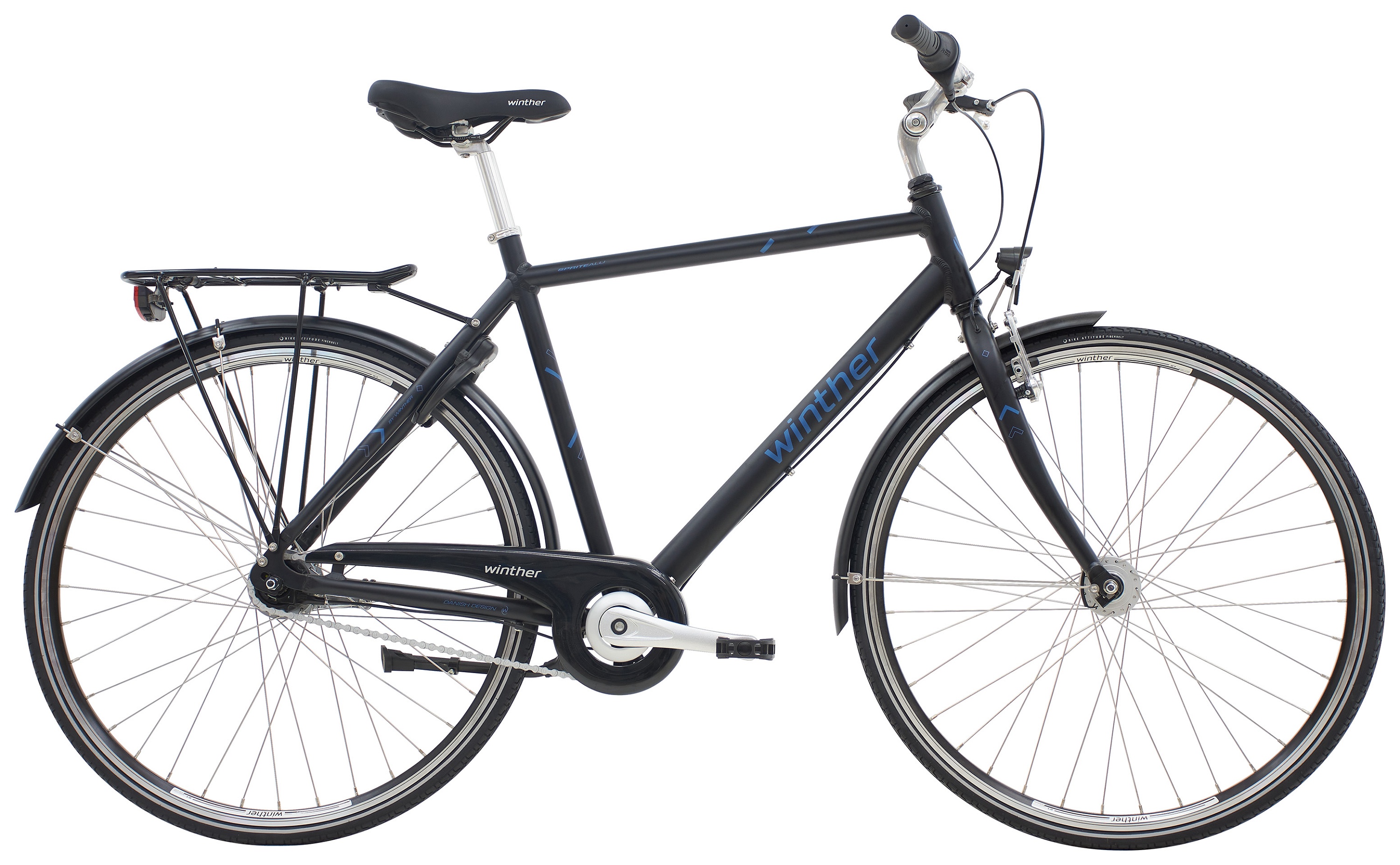 Cykler - Herrecykler - Winther Sprite Herre Alu 7g 2023 - Blå