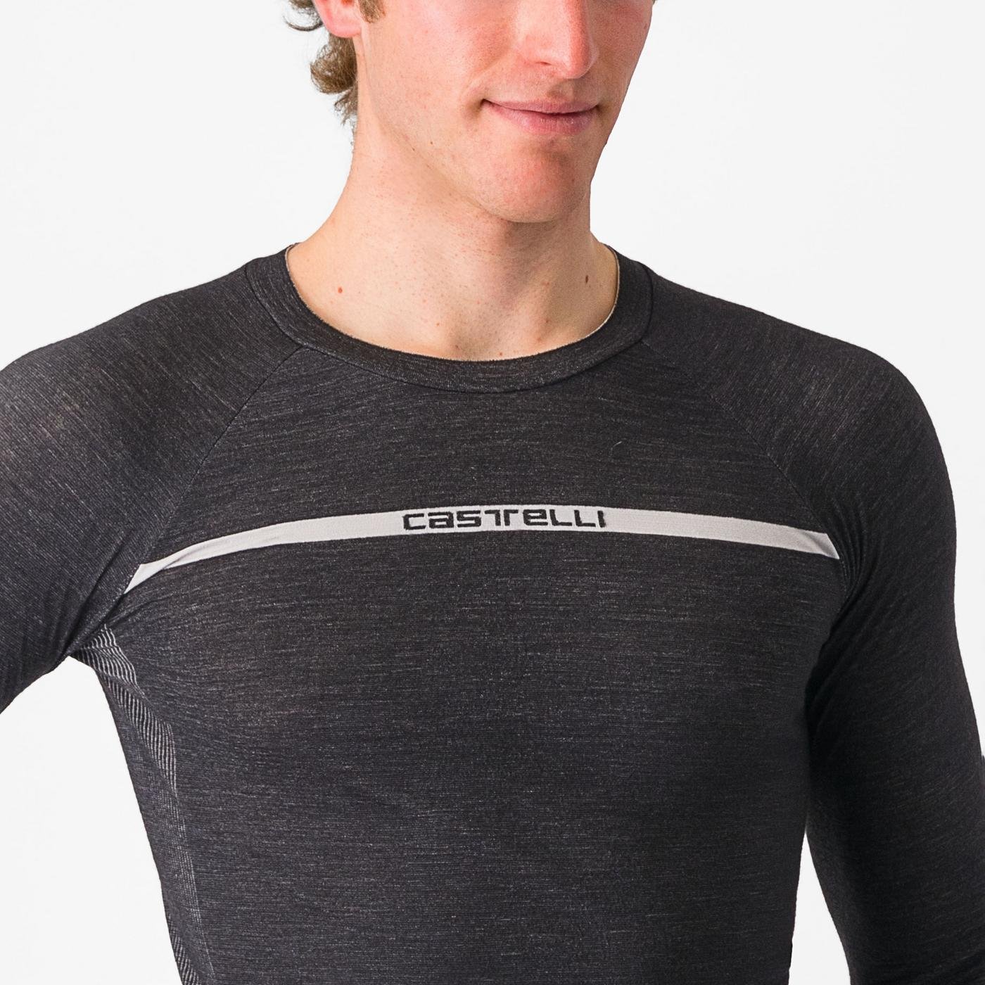 Beklædning - Baselayer / Undertøj - Castelli MERINO SEAMLESS BASELAYER - Sort