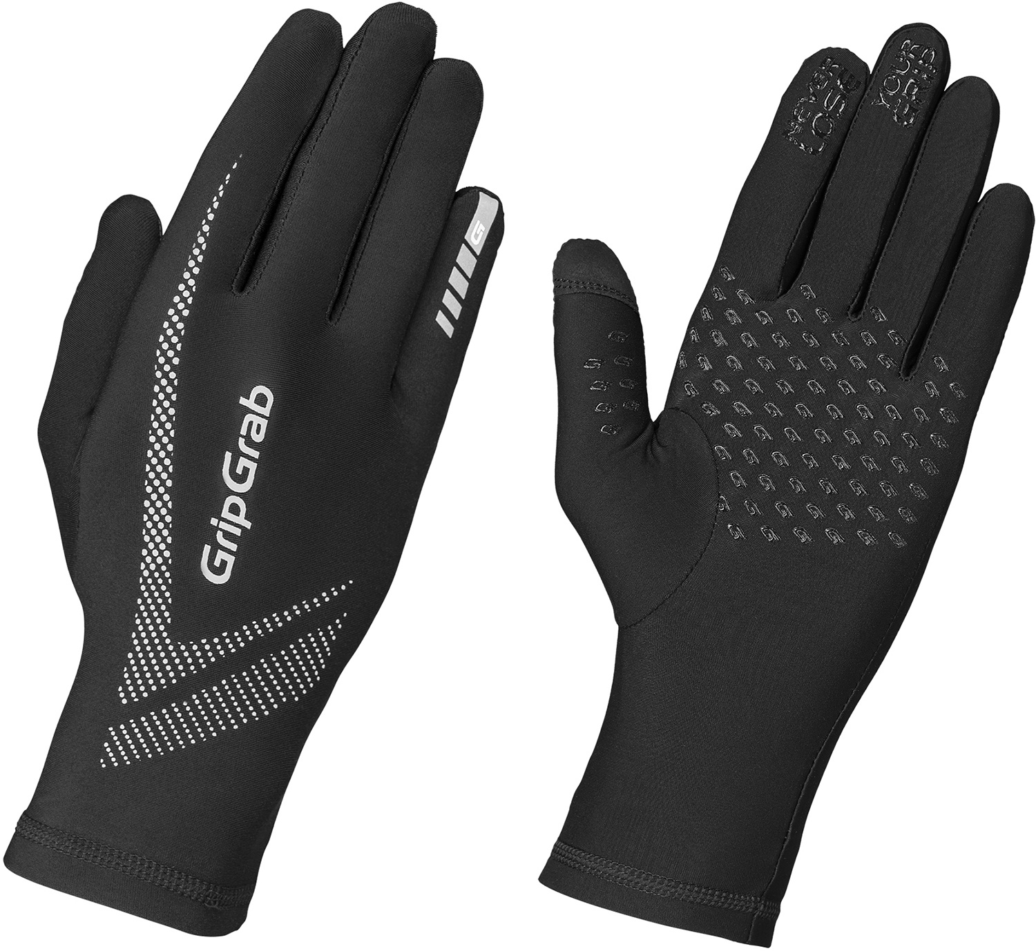 Beklædning - Cykelhandsker - GripGrab Running UltraLight Touchscreen Handske - Sort