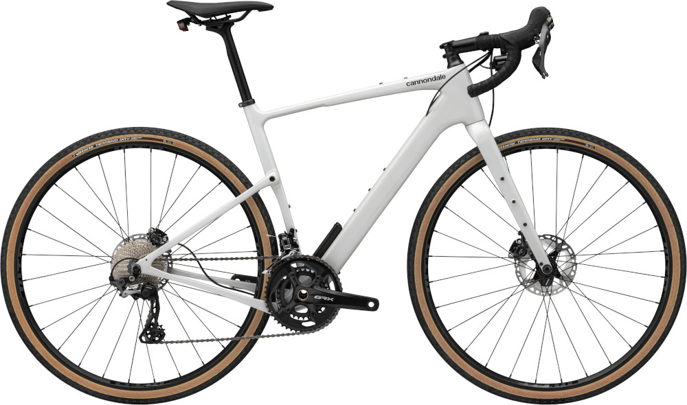 Se Cannondale Topstone Carbon 2 2023 - Hvid hos Cykelexperten.dk