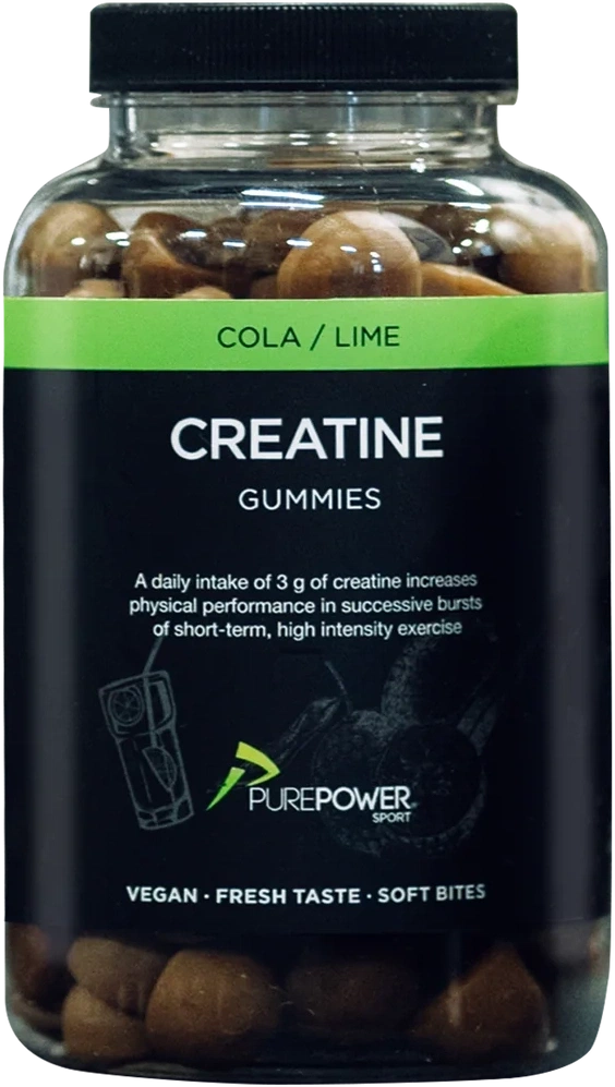 Purepower Creatine Gummies - Cola Lime (120 stk.)