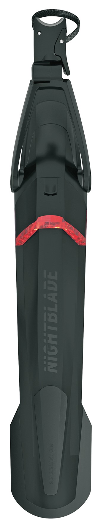 Tilbehør - Cykelskærme - SKS Nightblade Stumpskærm bag 26"-27.5" USB lygte med 3 funk.