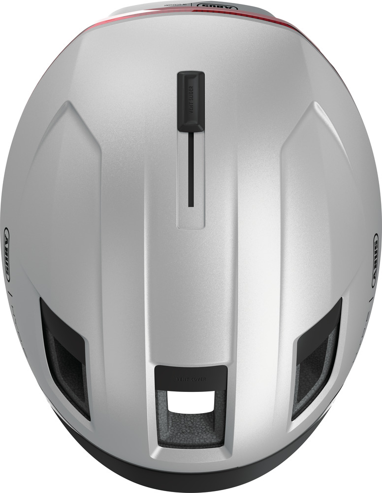 Beklædning - Cykelhjelme - Abus Hyp-E m. LED Lys - Gleam Silver