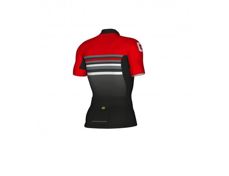 Beklædning - Cykeltrøjer - Alé Jersey Stripe Formula 1.0 - Sort/Rød