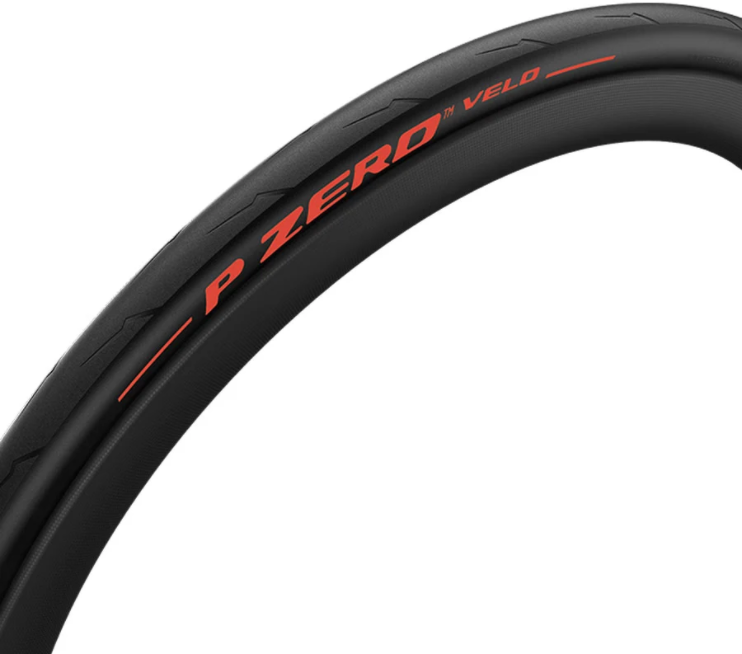Pirelli P Zero Velo 700x23c/25c/28c Foldedæk - Sort/Rød