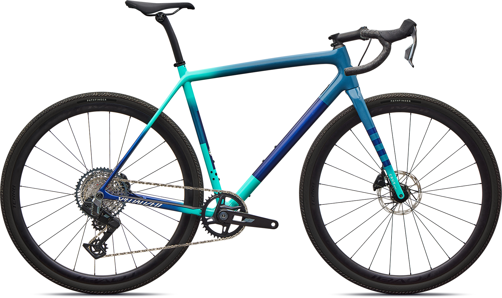 Specialized Crux Expert – SRAM Rival XPLR AXS  2026 – Grey Blue/Lagoon Blue