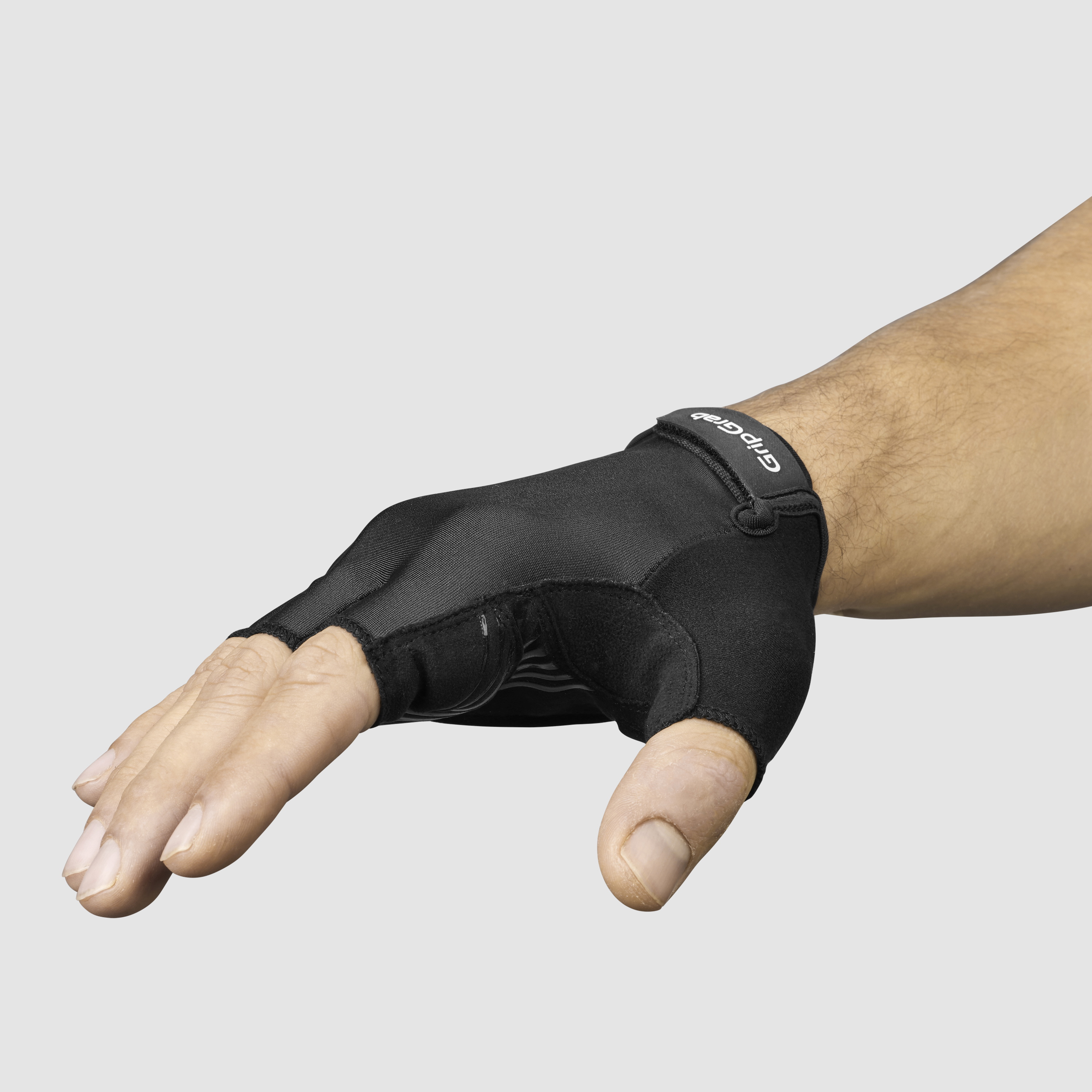 Beklædning - Cykelhandsker - GripGrab RIDE Polstret Kortfingret Sommerhandsker - Black