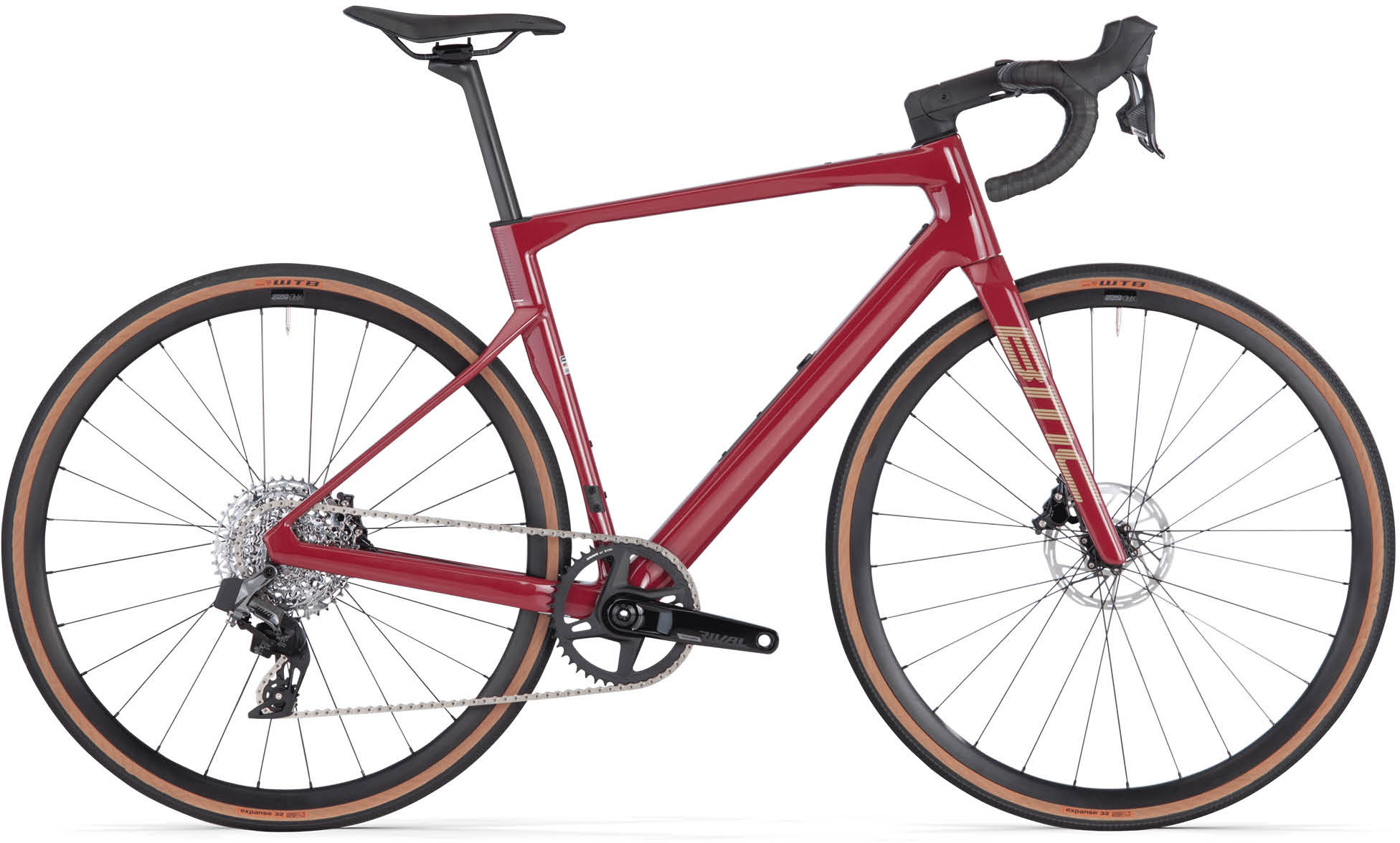 BMC Roadmachine X Two 2024 - Alsidig Gravelbike i Mørkerød/Sand