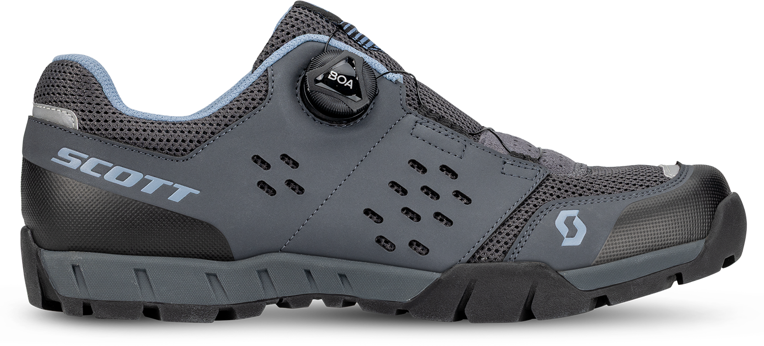 Beklædning - Cykelsko - Scott All Mountain Crus-r SPD Dame Sko - Grey/Light Blue