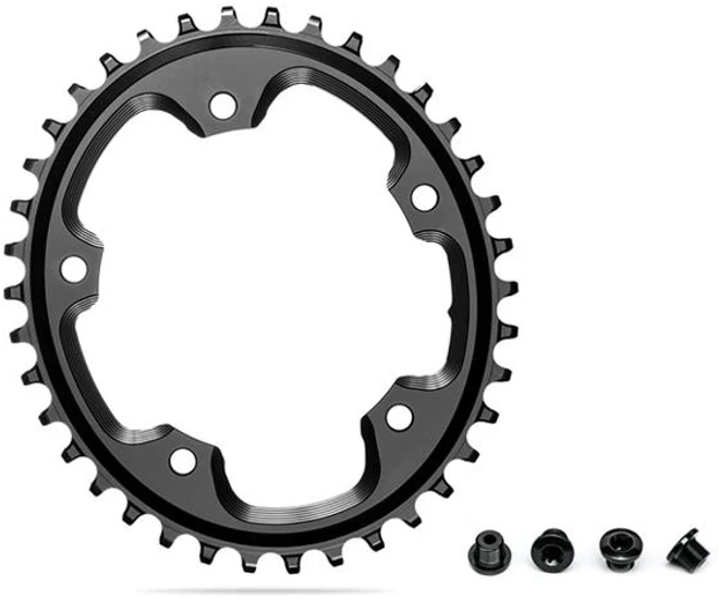 AbsoluteBlack Oval Klinge 110 BCD 40T 5-huls Narrow-Wide Sort AbsoluteBlack Oval Klinge 110 BCD 40T 5-huls Narrow-Wide Sort