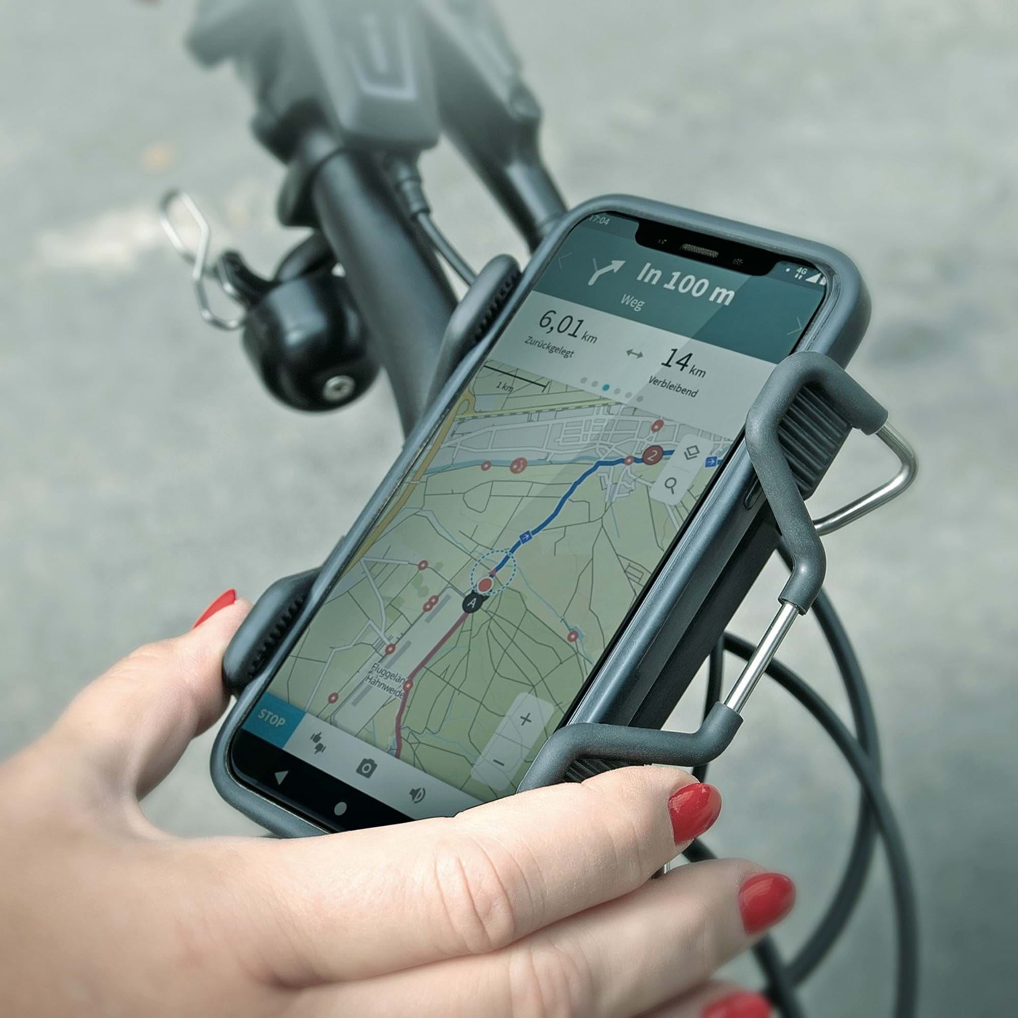 Tilbehør - Mobilholdere - SKS Smartgrab 360 universel mobilholder til styr ø22.2-35mm