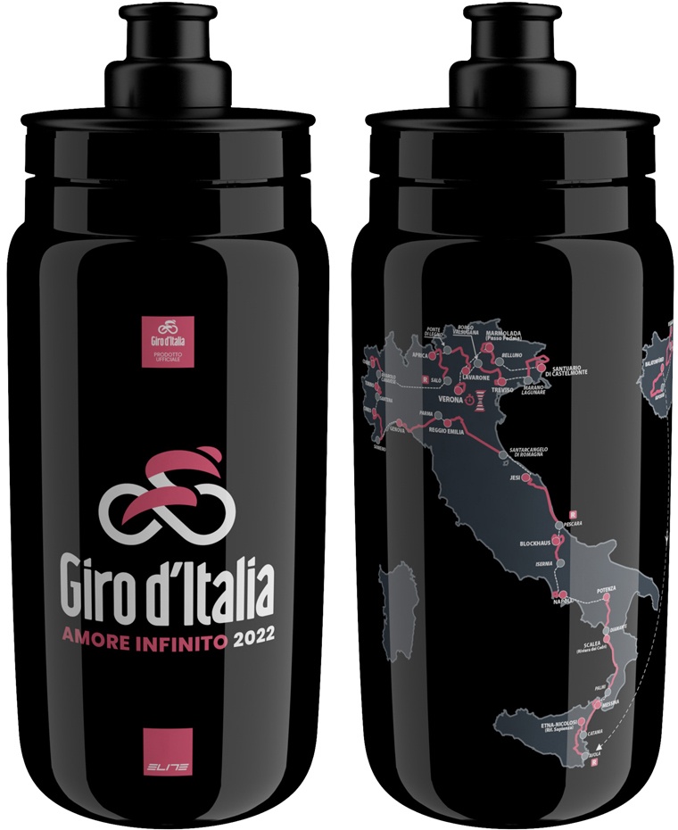 Elite FLY Teams 2022 - Giro d'Italia Black Map Drikkedunk - 550ml