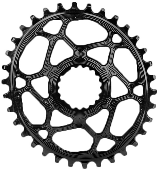 Billede af AbsoluteBlack Chainring Direct Mount Singlespeed 34T - (1x10/11/12) Oval (Cannondale) - Sort