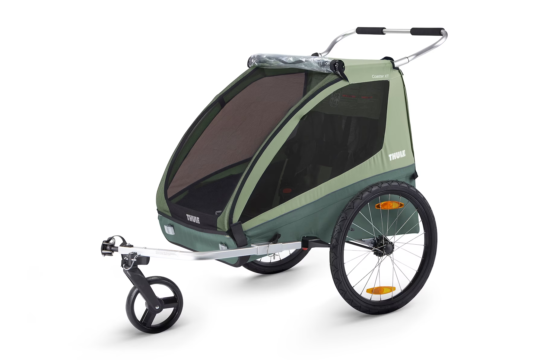 Tilbehør - Cykeltrailere - Thule Coaster XT Cykeltrailer til 2 børn - Grøn