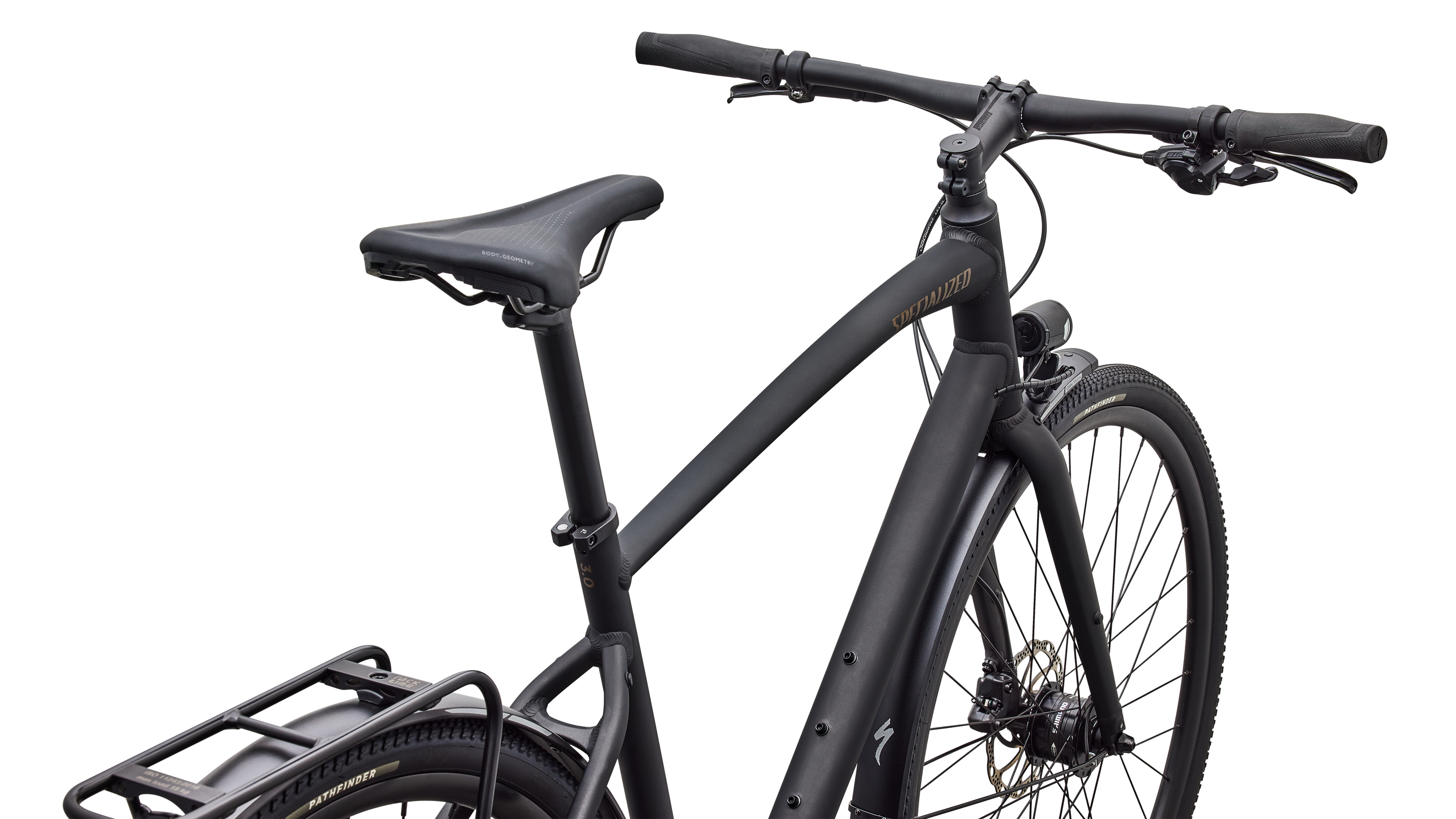 Cykler - Herrecykler - Specialized Sirrus X 3.0 EQ 2027 - Satin Metallic Obsidian / Burnt Gold