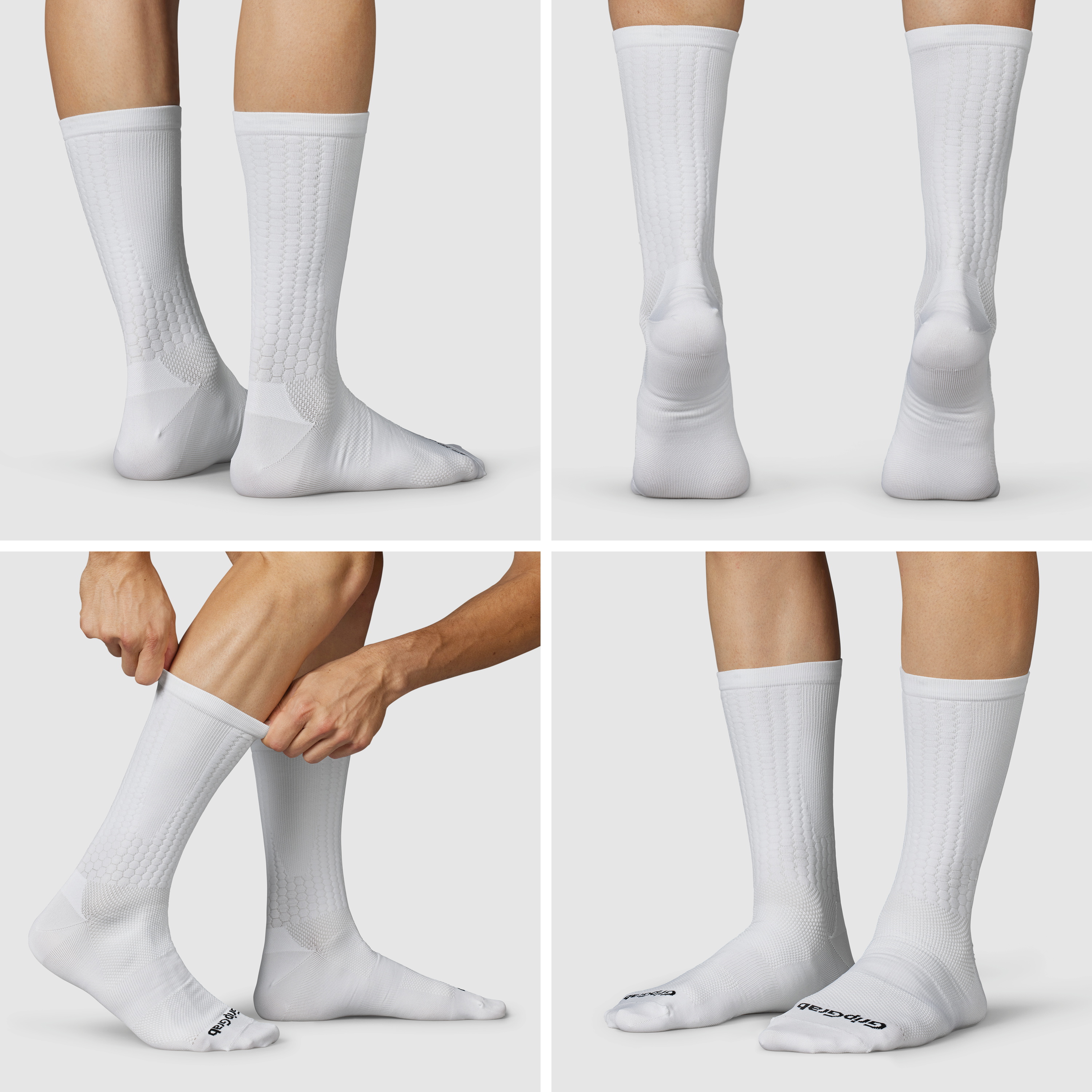 Beklædning - Sokker - GripGrab Faststream Aero Sokker - White