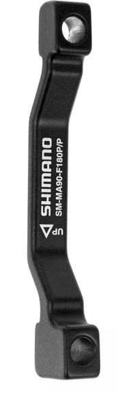 Se Shimano Adapter til forbremsekaliber - 180mm rotor - Post/Post hos Cykelexperten.dk