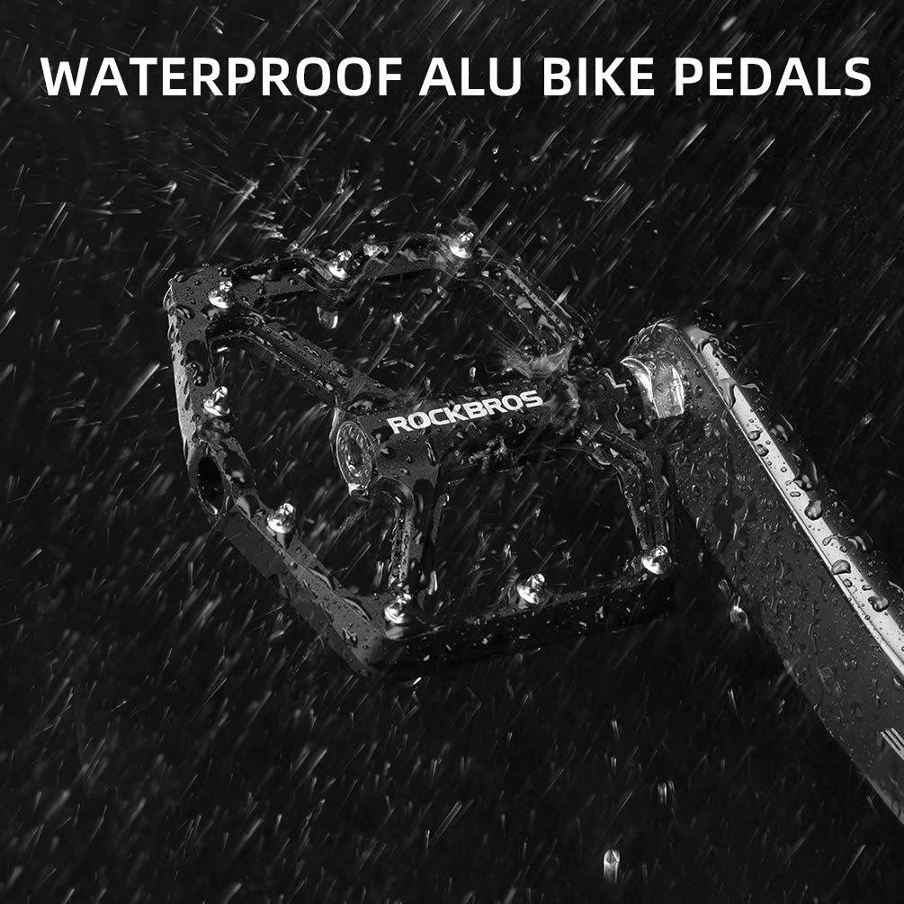 Tilbehør - Pedaler & Klamper - RockBros Platformpedaler Alu 9/16" - Black