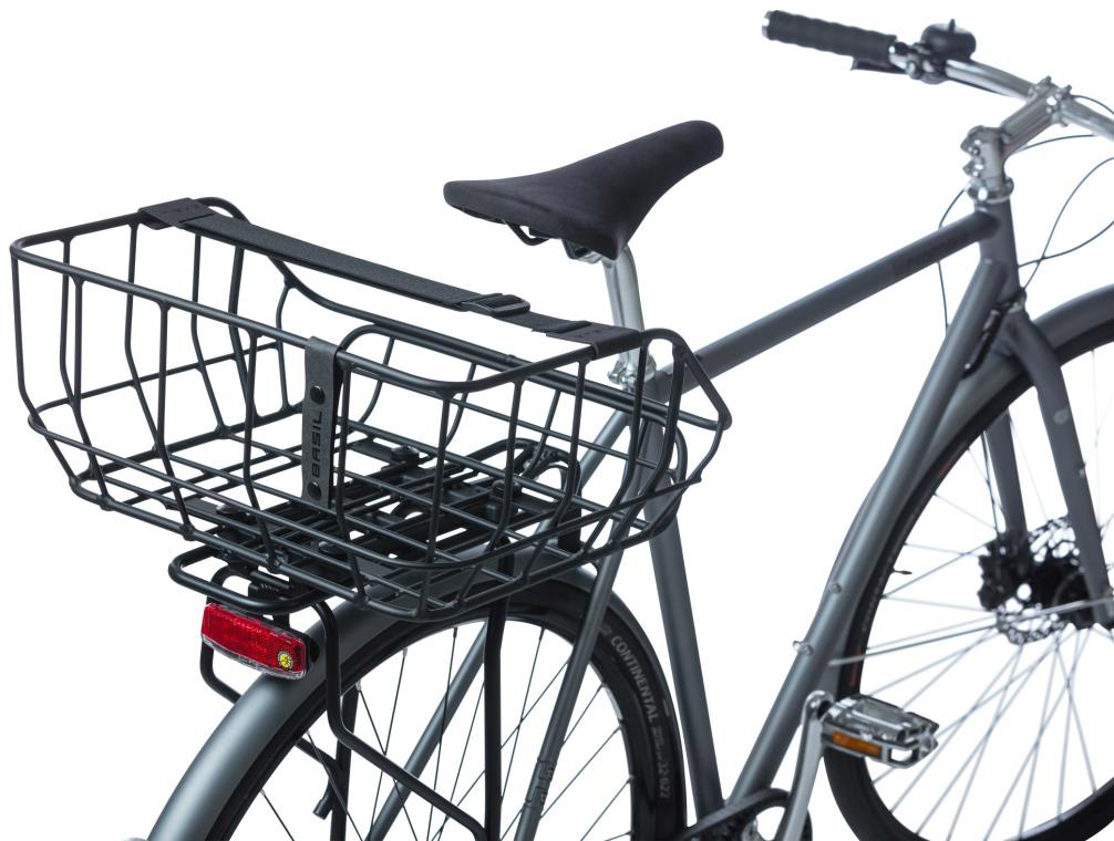 Tilbehør - Cykelkurve - Basil Portland Kurv m. MIK 2.0 25L - 43.5x36x22.5cm - Black