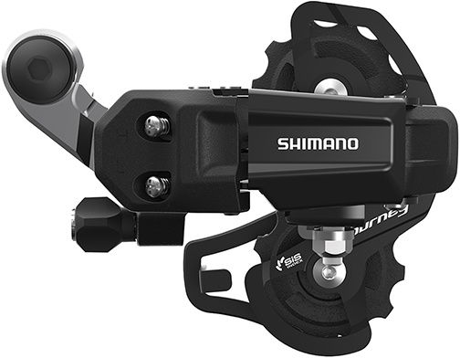 Shimano Bagskifter 6/7 Speed SS - RD-TY200 Tourney - Sort