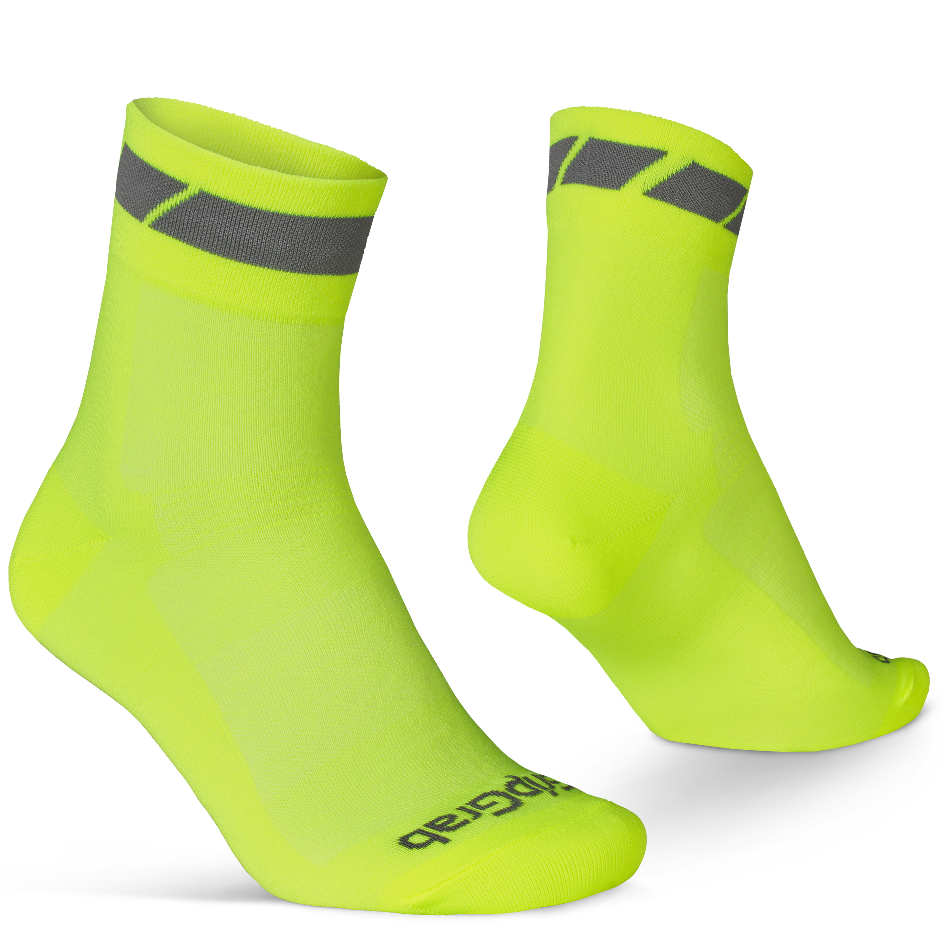 Beklædning - Sokker - GripGrab Classic Regular Cut Sok - Yellow Hi-Vis
