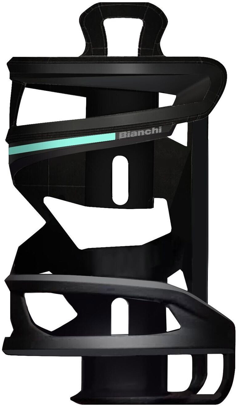Tilbehør - Flaskeholdere - Bianchi Velomann Gral Carbon Dunkholder - Celeste-Black (Højre)