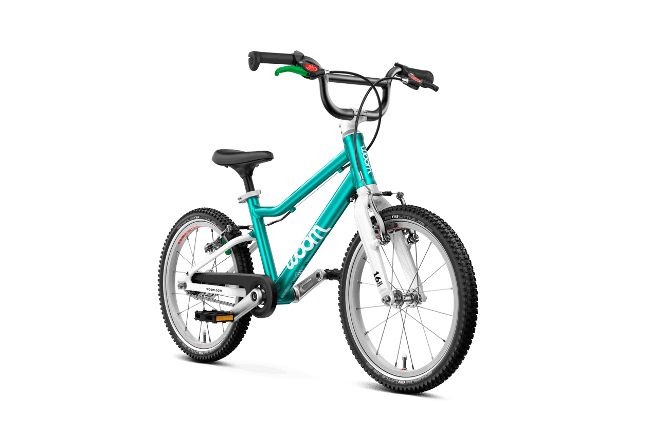 Cykler - Børnecykler - Woom GO 3 Automagic (Automatgear) - Metallic Turquoise