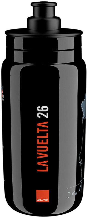 Elite Bottle Fly Teams 2026 - Vuelta - Black Map - 550ml
