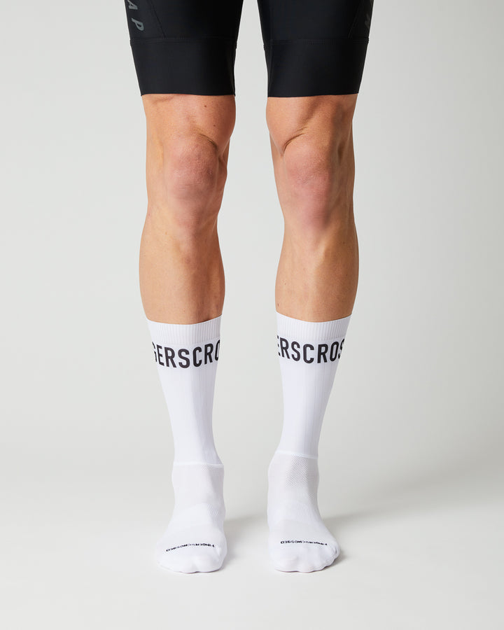 Beklædning - Sokker - Fingerscrossed AERO Sokker Text - Hvid