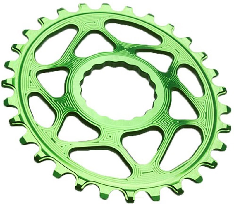 AbsoluteBlack Chainring Direct Mount Singlespeed 32T - (1x10/11/12) Oval (RaceFace) - Grøn