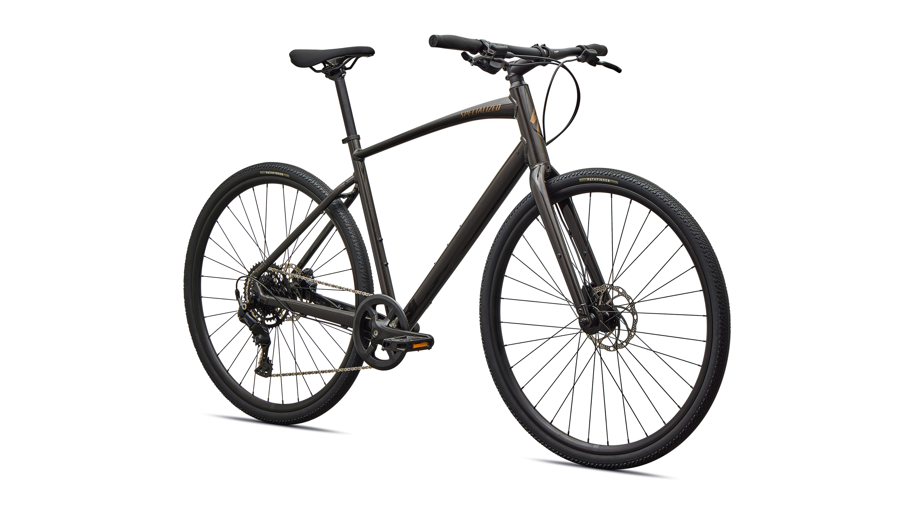 Cykler - Herrecykler - Specialized Sirrus X 2.0 2027 - Gloss Metallic Obsidian / Burnt Gold