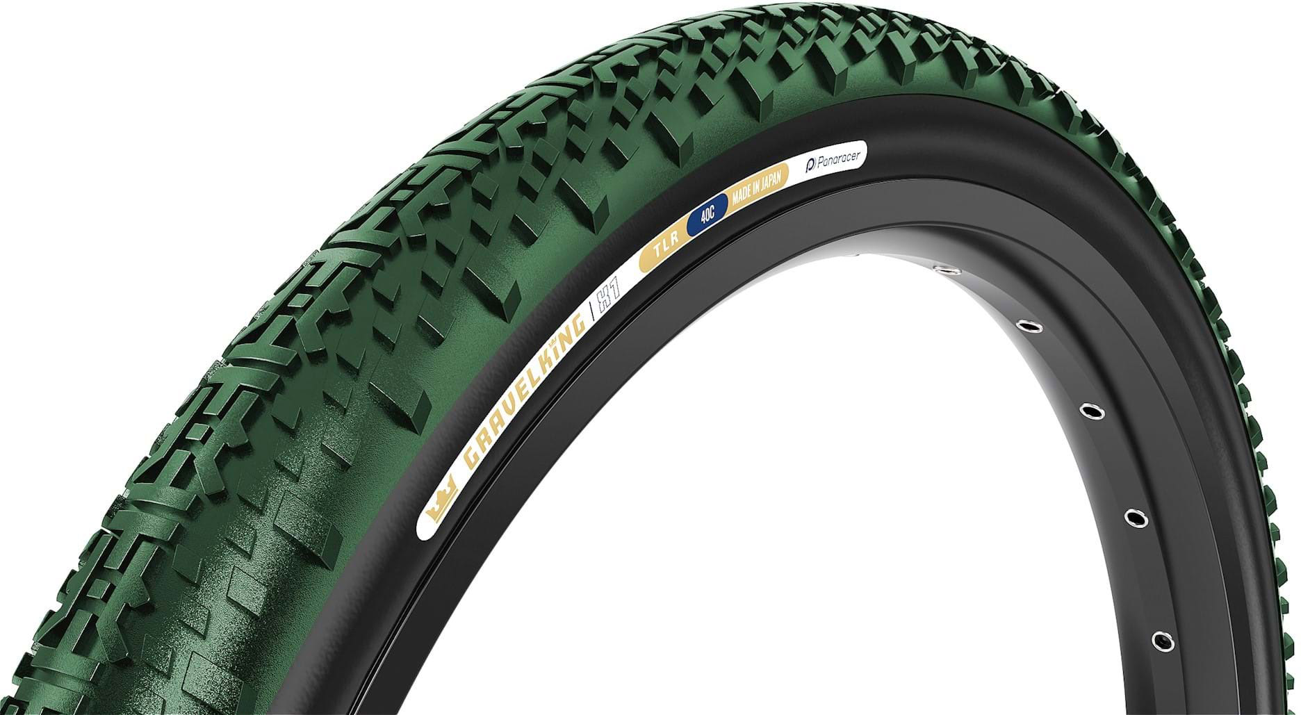 Panaracer GravelKing X1 Foldedæk 700x40c/50c - Racing Green/Sort