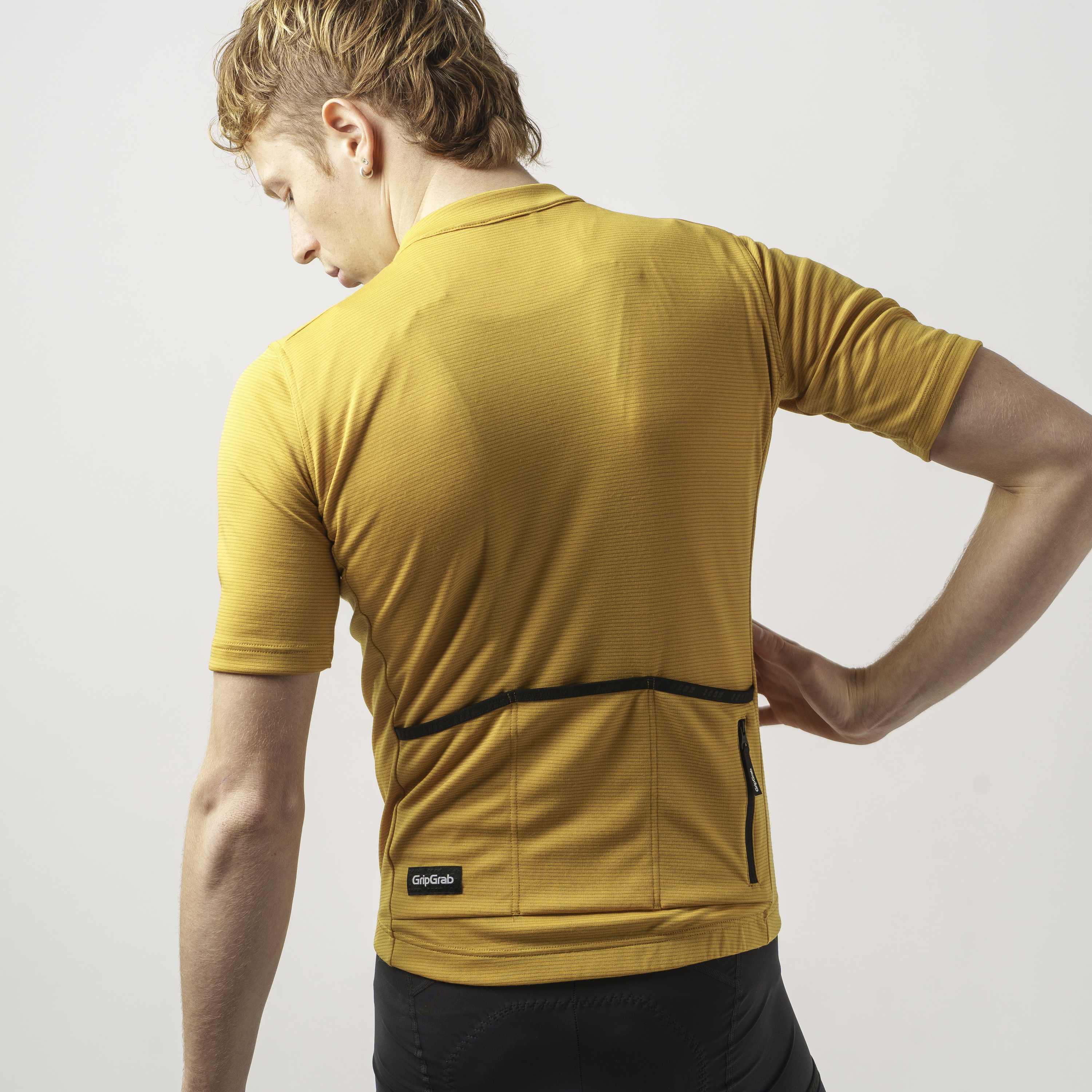 Beklædning - Cykeltrøjer - GripGrab Kortærmet Gravelin Merinotech Cykeltrøje - Mustard Yellow