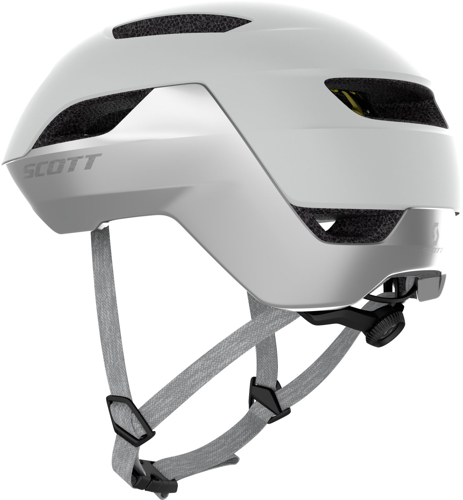 Beklædning - Cykelhjelme - Scott La Mokka Plus (MIPS) m. LED lys Hjelm - Sølv